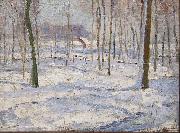 Georges Buysse Winter Landscape oil